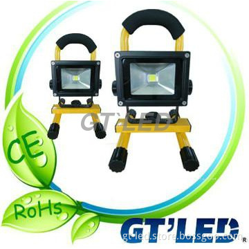 10W Rechargeable led work light/portable led flood lights